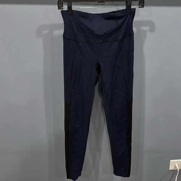 SPANX Other - Spanx Shape Navy Blue & Black High Rise Active Leggings Size Medium